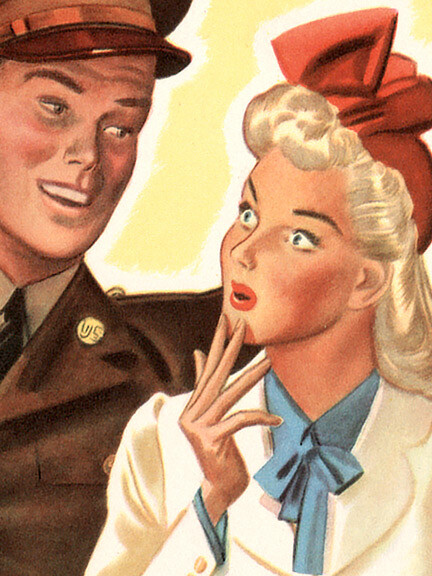 1940s “Loose Talk Can Cost Lives” WWII Historic War Poster - 16x24 gallery