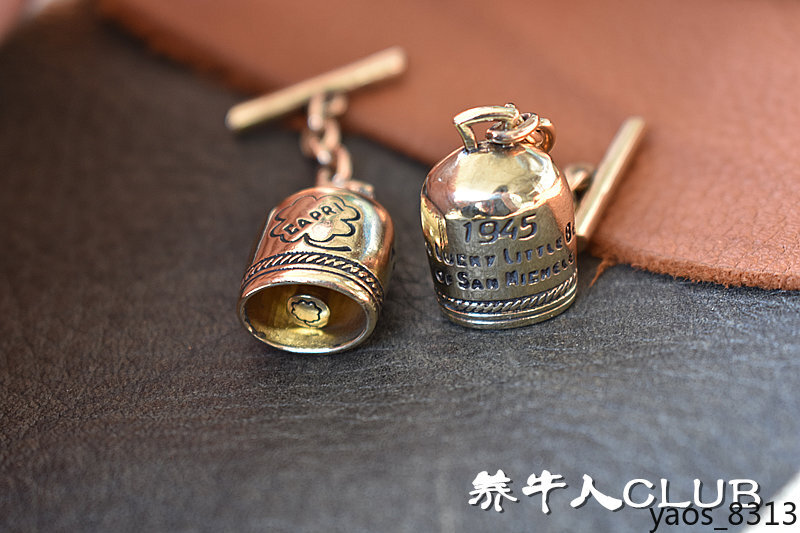 WW II USA Pilots San Michele Bell Brass Leather Accessories A2 Style gallery