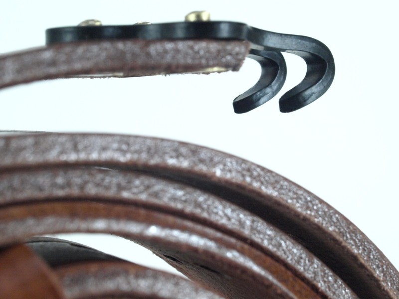 M1907 sling CUSTOM leather SINGER CO 1942 G.I. HOOKS blknd. steel PREMIUM SUPERB gallery