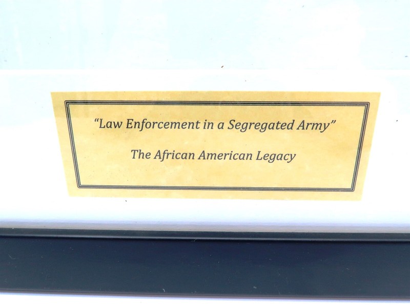 WWII "Law Enforcement in a Segregated Army" Framed HISTORIAL PHOTO 18" x 16" WW2 gallery