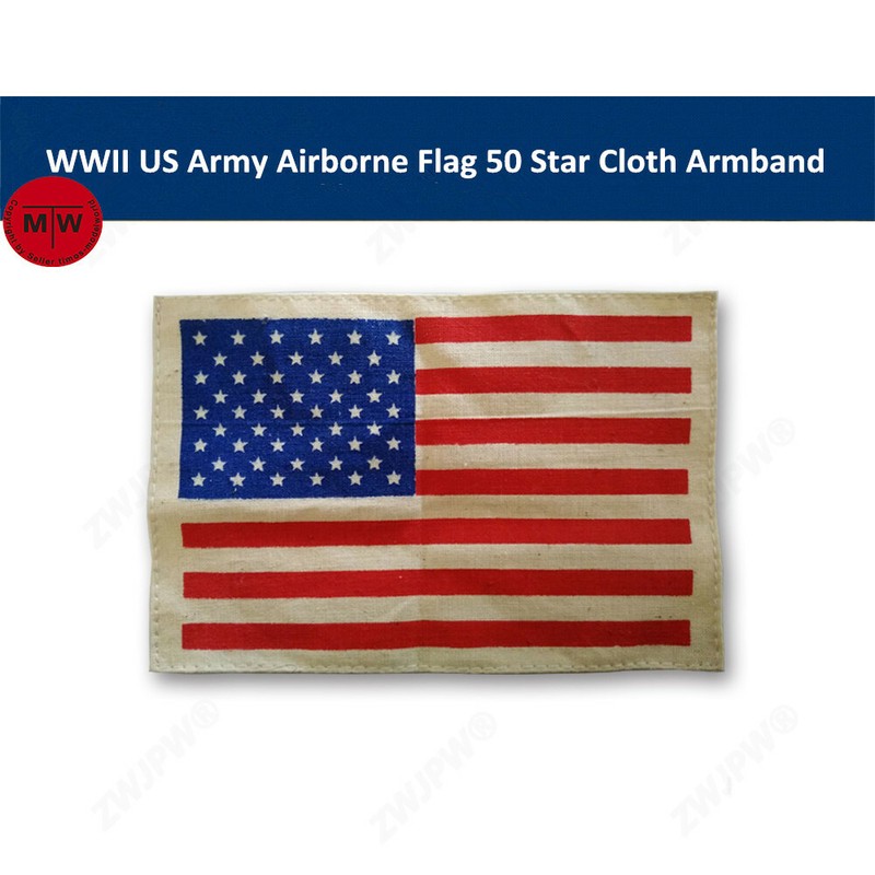 Post-WWII US Army Airborne Flag 50 Star Cloth Jacket Armband