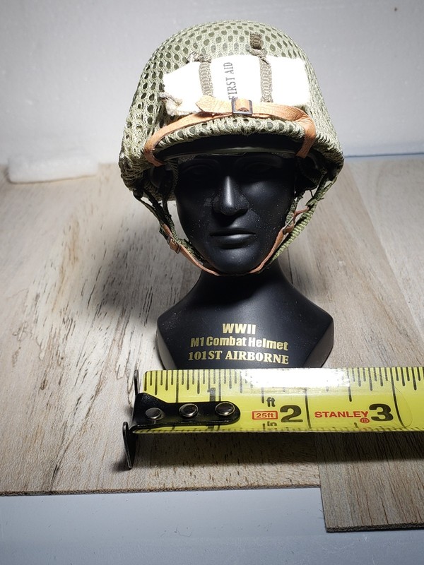 WWII 101st Airborne U.S. Army 506th Infantry WWII Helmet Rare 1/4 Scale Gearbox gallery