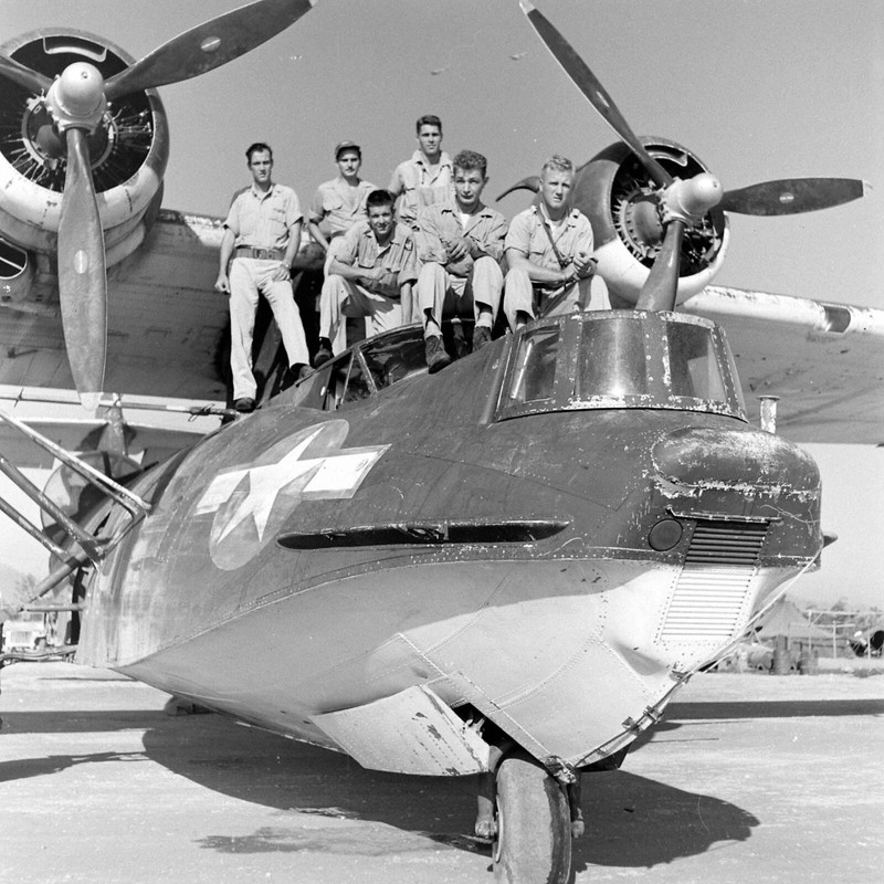 WW2 WWII Photo World War Two / US Navy PBY Catalina Leyte Phillipines 1944