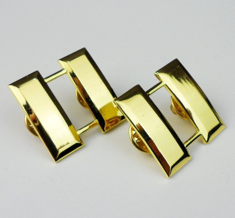 U.S. CAPTAIN COLONEL LIEUTENANT COLONEL RANK INSIGNIA US MILITARY LAPEL PIN GOLD gallery