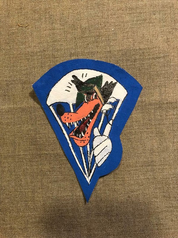 WWII USMC Marine Parachute unit paratrooper Patch on canvas