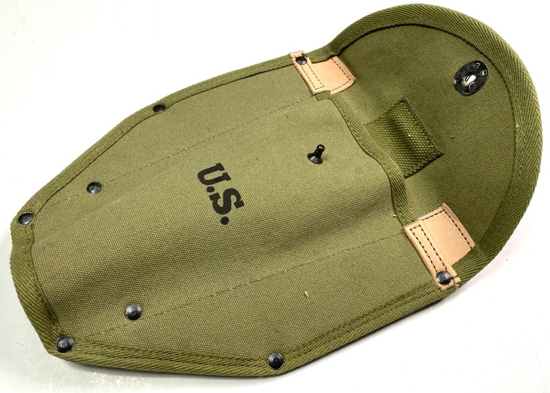 WWII US M43 M1943 ENTRENCHING SHOVEL TOOL CARRIER COVER-OD#3 gallery