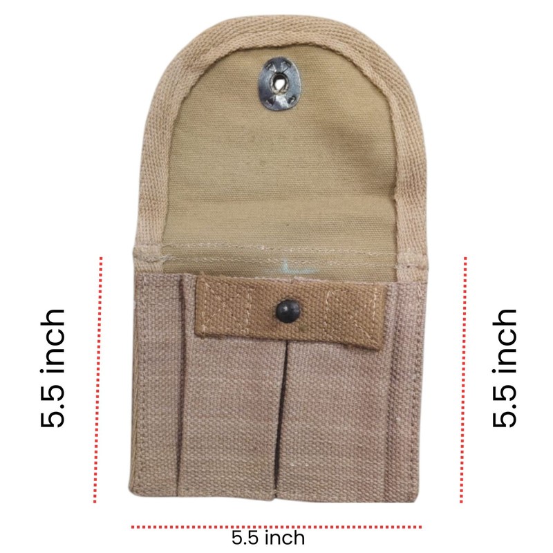 U.S WW2 M1 Carbine Buttstock Magazine Pouch WWII Ammo Cartridge Pouch Khaki gallery