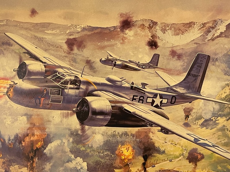 World War II Poster Twin-Engine Douglas Invader Bomber Plane WW2 Poster Print gallery