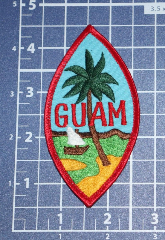 Post WWII or Repro U.S. Army Guam Command Cut Edge Patch WW2