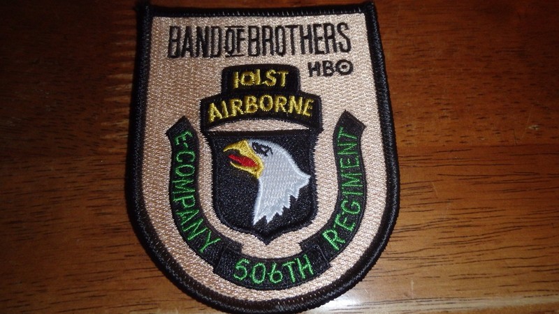 WW11 BAND OF BROTHERS HBO 101ST AIRBORNE EASY COMPANY 506TH REG PATCH BK K#25