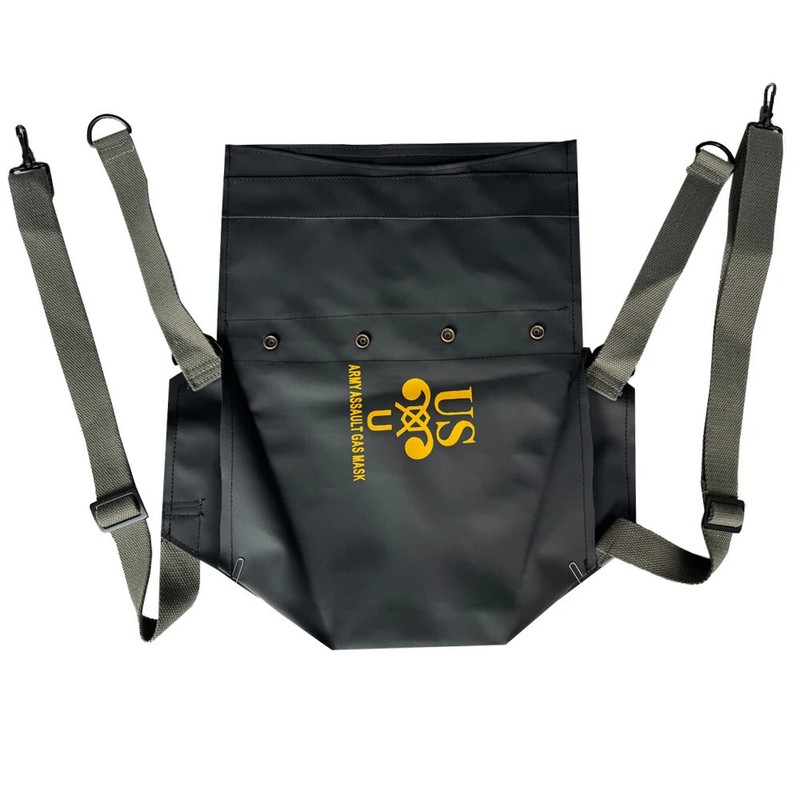 WWII WW2 US M7 D-Day Assault RUBBER Gas Mask Bag
