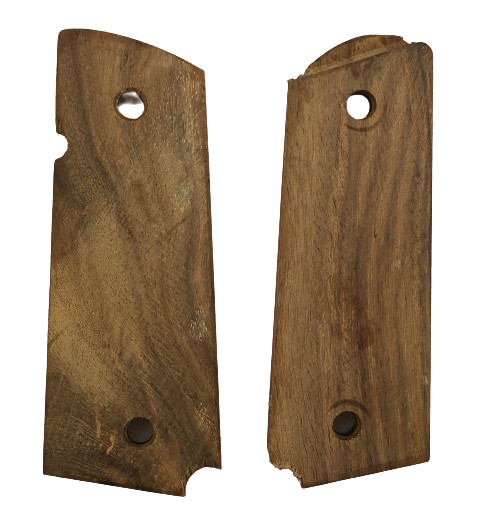 1911 Grips Checkered Walnut Wood Pistol 0.45 Colt - (US Sign) Reproduction gallery