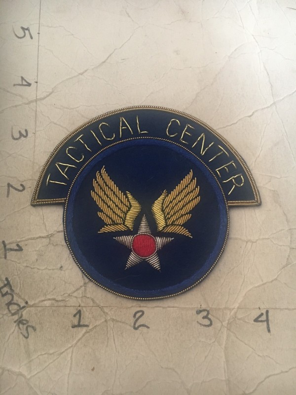 US Army Air Force Tactical Center (attached tab) BULLION Patch 9/10/25 beautiful