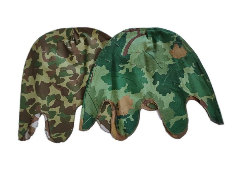 VIETNAM WAR US ARMY MITCHELL +HBT CAMO REVERSIBLE MILITARY HELMET COVER-chho981