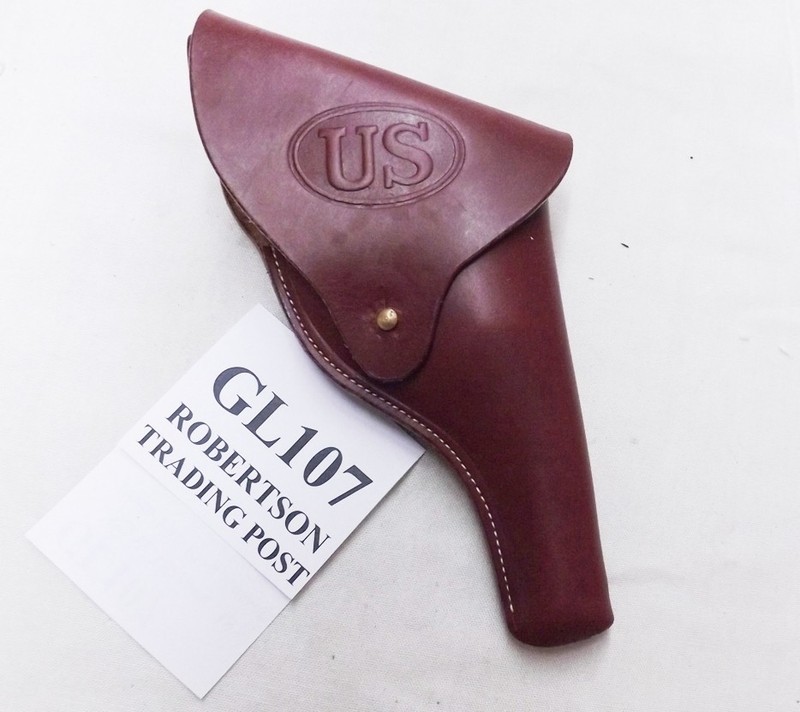 US GI type Holster WWII Replica .38 Victory S&W 10 Revolver Flap Russet ALICE