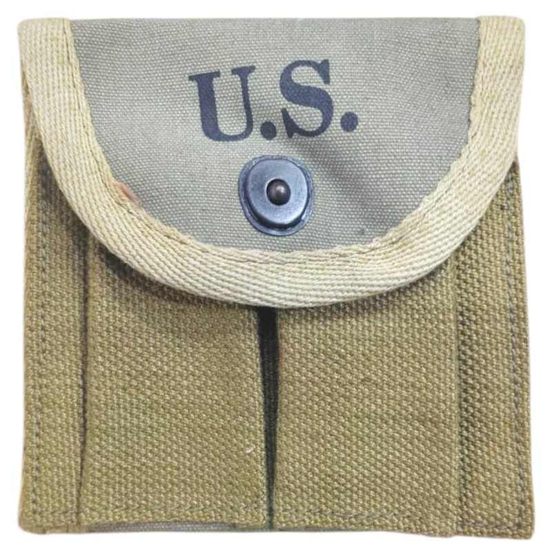 U.S WW2 M1 Carbine Buttstock Magazine Pouch WWII Ammo Pouch OD Green