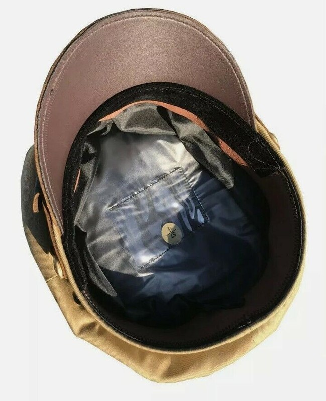 WW2 US ARMY OFFICERS CRUSHER SERVICE KHAKI VISOR CAPHAT gallery