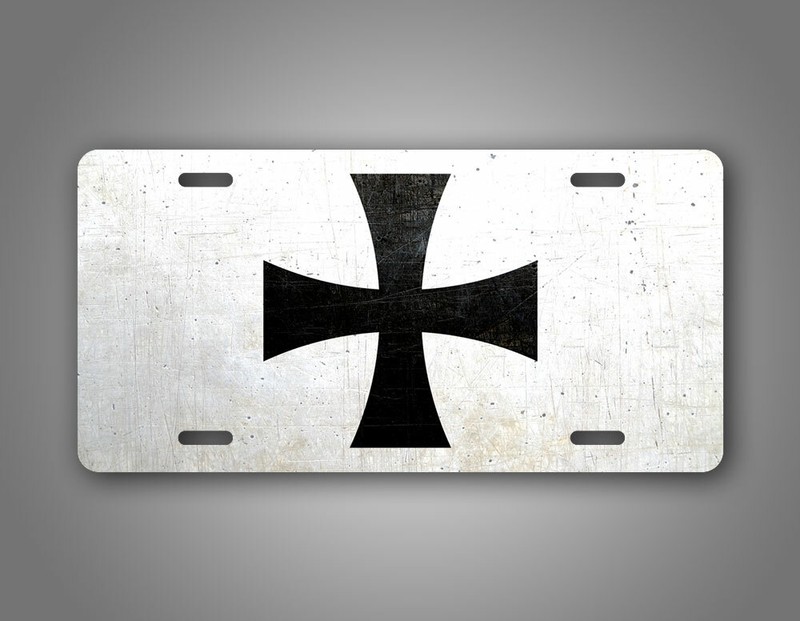 WWI German Vehicle Identification Cross License Plate WW1 Military Auto Tag gallery