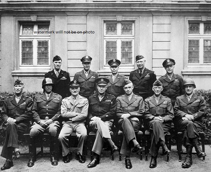 American World War II senior Military Officials, 1945 WWII WW2 8x10 Photo 139