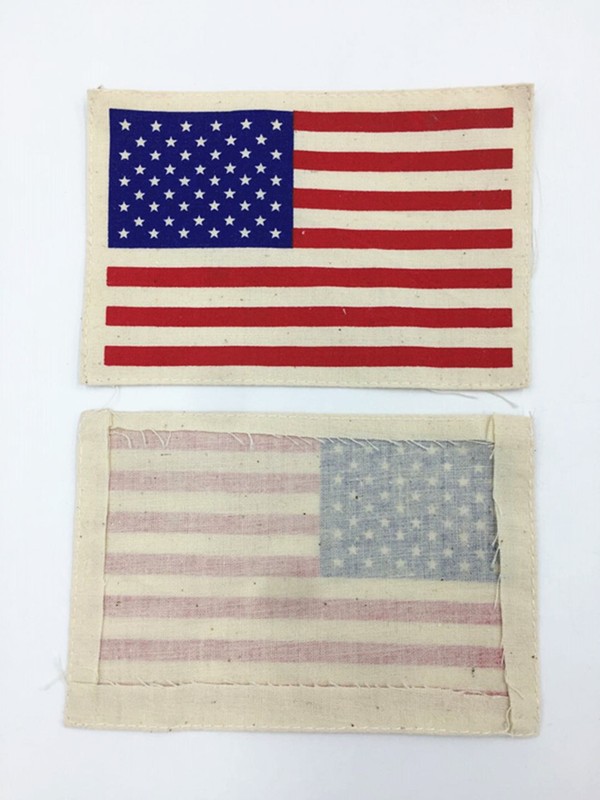 WWII US ARMY AIRBORNE/PARATROOPER 48 STAR AMERICAN FLAG ARM BAND-9X13CM gallery
