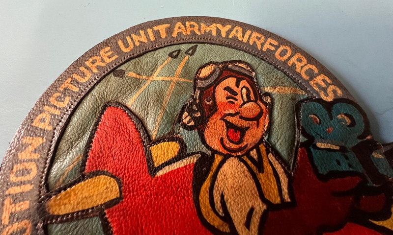 USAAF HAND PAINTED FIRST MOTION PICTURE UNIT SQUADRON PATCH gallery