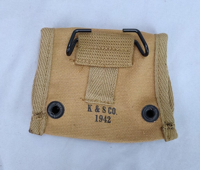 WWII WW2 US ARMY LENSATIC COMPASS BAG OUTDOOR TOOL BAG CANVAS POUCH gallery