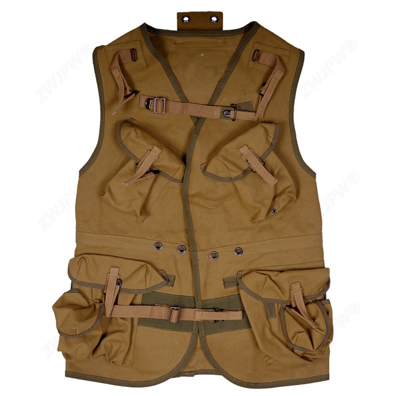 WWII US ARMY RANGER Combat Assault Khaki Vest CANVAS SIZE XL gallery