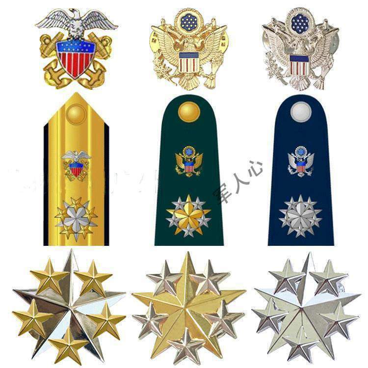 US UNITED STATES ARMY SIX STAR GENERAL RANK METAL HAT MILITARY BADGE gallery