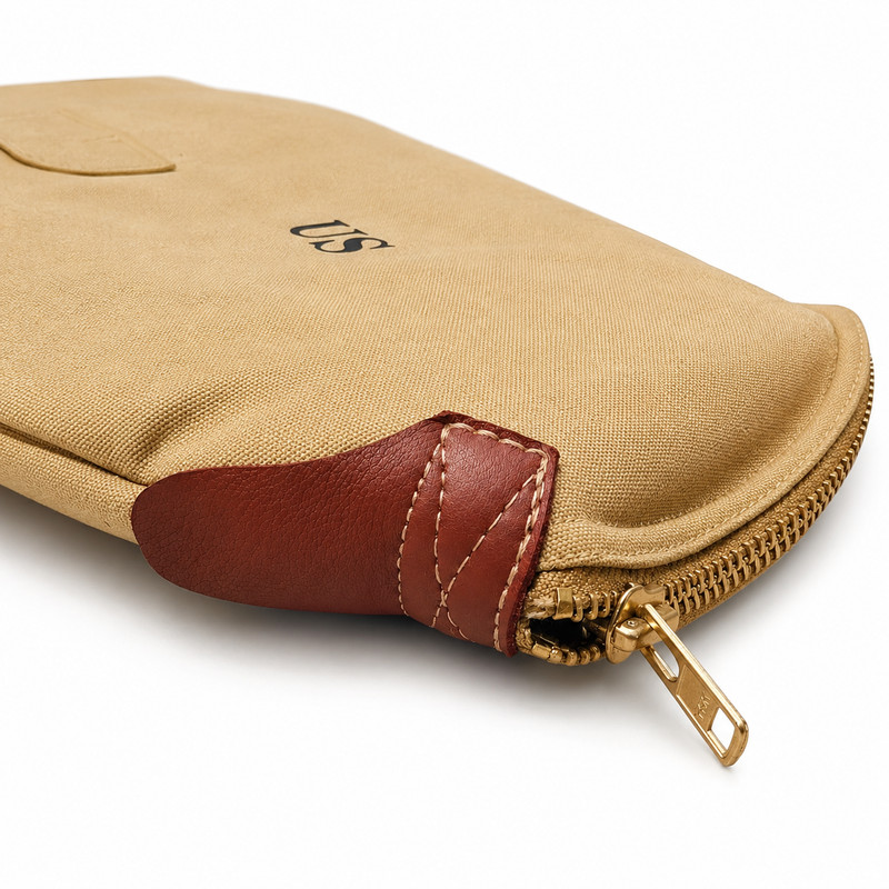 Army WWII US M1 Garand 1943 Canvas Carry Case With Carry Strap Fleece Lining gallery