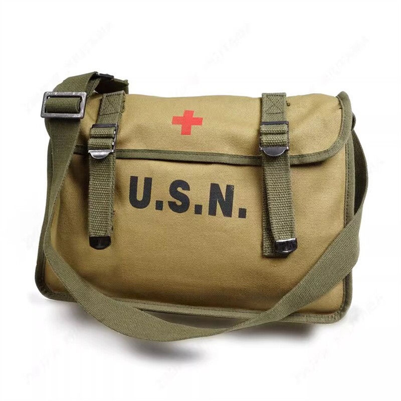 WW2 US Army Tactical Crossbody Bag Replica Korean War US Medical First Aid Bag
