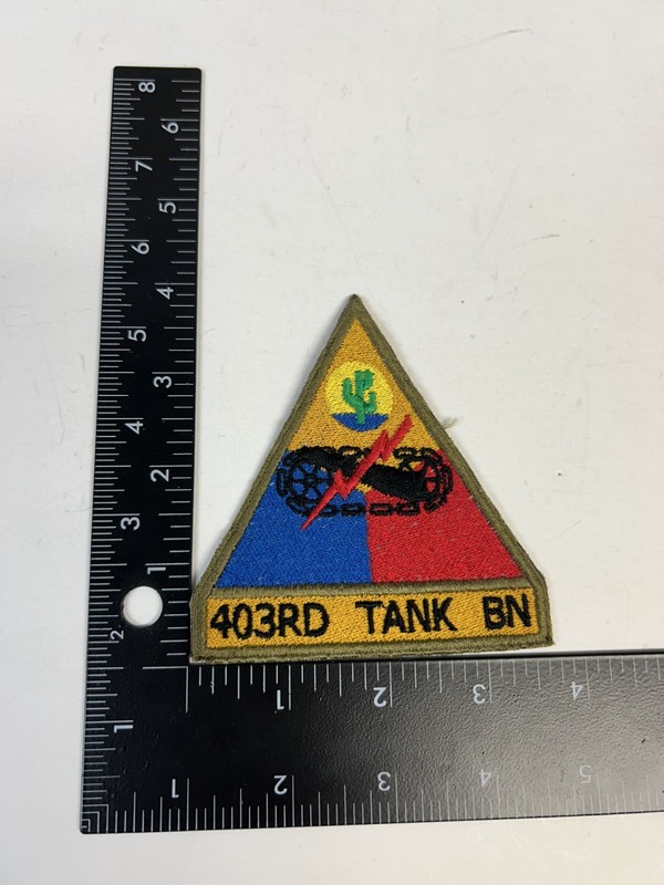 MH576 Repro WW2 US Army Patch 403rd Tank Battalion IR29D
