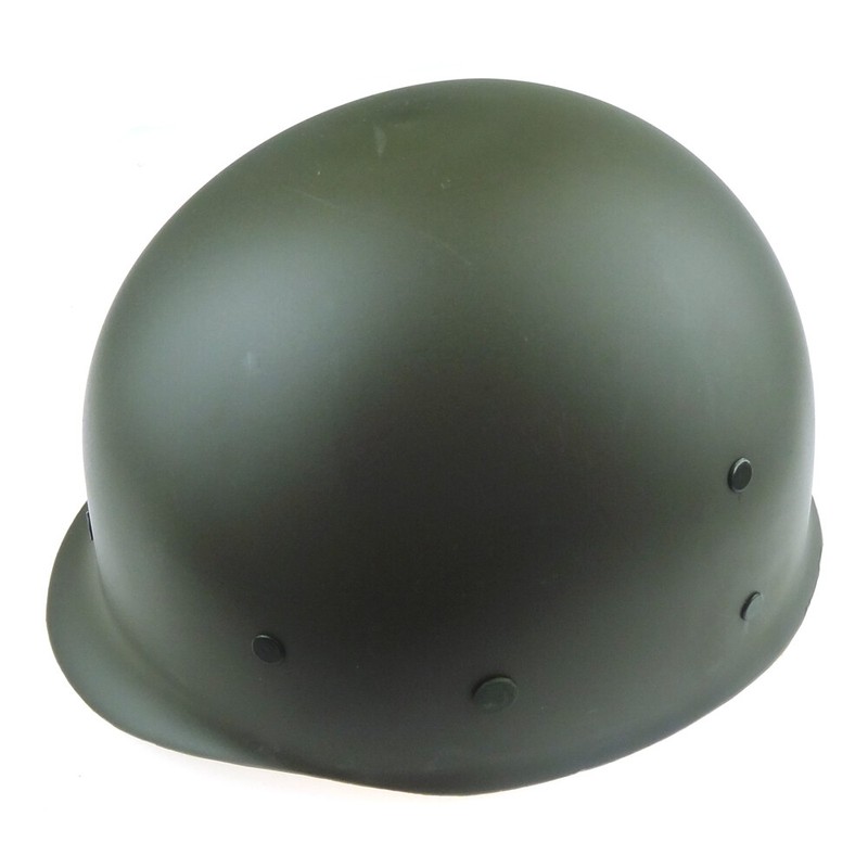 WWII WW2 US Army M1 Milirary Steel Helmet Green Seam America Helmet gallery