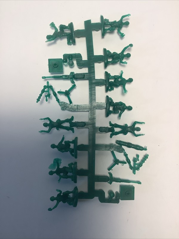Vtg 1/72 HO scale Atlantic Toy Soldier German Machine Gun and Crew gallery
