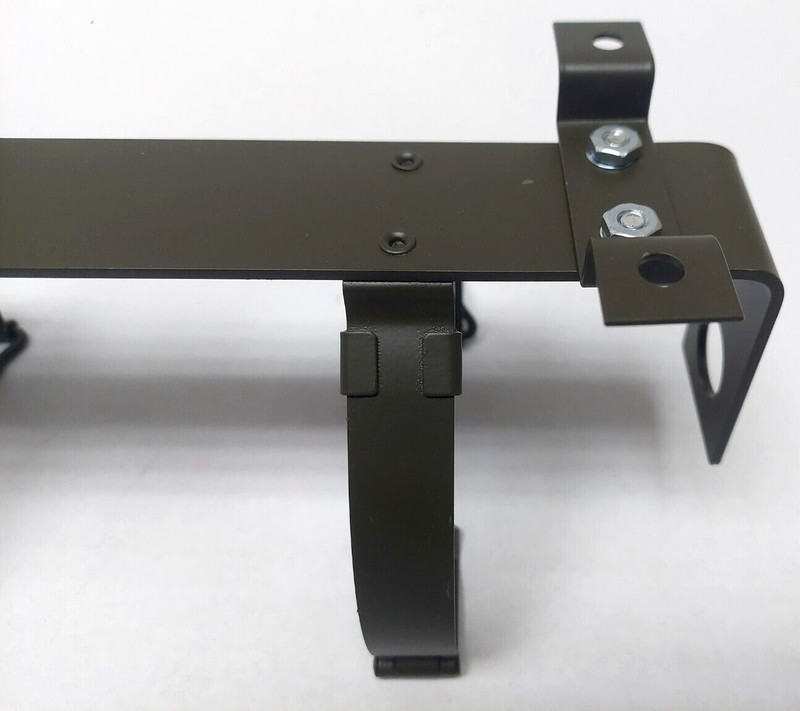 willys MB, ford GPW ✅ (A693 late) Fire Extinguisher Bracket W/ Foot set 2 Band gallery