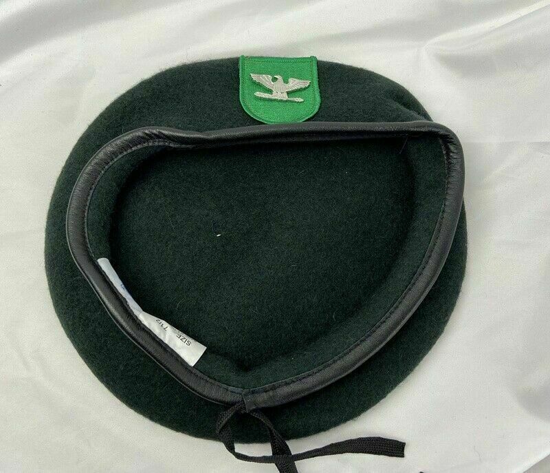 7-1/2 US ARMY 9TH SPECIAL FORCES GROUP BLACKISH GREEN COLOUR Colonel BERET CAP gallery