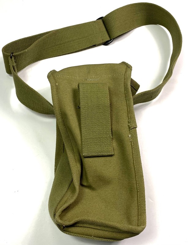 WWII US ARMY M1 & GREASE GUN 30RD .45 AMMO MAGAZINE CARRY BAG-OD#7 gallery