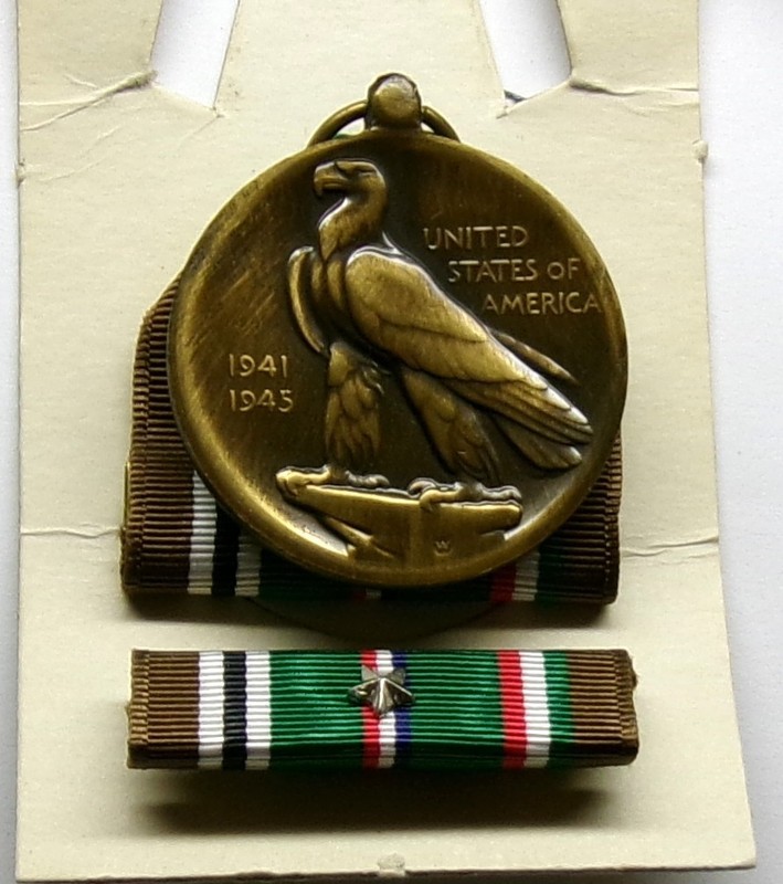 WW II European African Campaign Medal Set in GI Issue Box & 1 Silver Battle Star gallery
