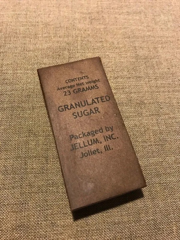 WWII US Army,USMC K-Ration, 10-in 1, 5-in 1 Compressed sugar box Jellum
