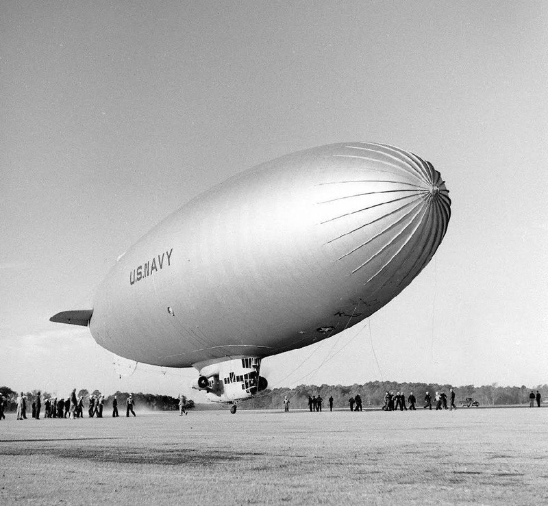 WW2 Photo WWII US Navy K Class Patrol Airship Blimp World War Two USN /5240
