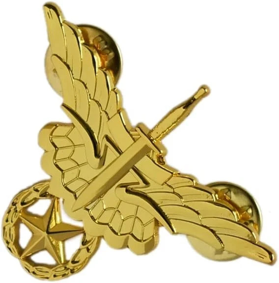 US Army FREE FALL JUMP WINGS MASTER BADGE CAP PIN INSIGNIA golden gallery