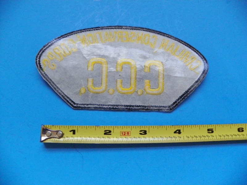 WWII U.S. STYLE HAT INSIGNIA "CIVILIAN CONSERVATION CORPS-C.C.C." PATCH gallery