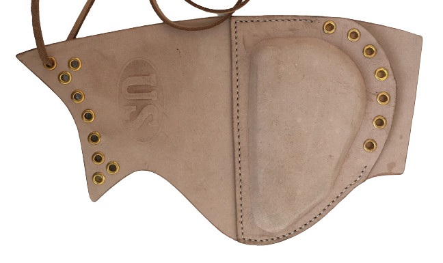 Leather Sniper Rifle Cheek Pad for WWII U.S. Garand Embossed US -Reproduction gallery