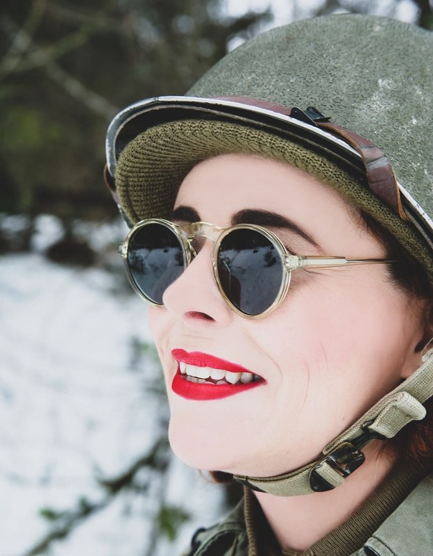 Repro WWII U.S. G.I. WAC Sunglasses, Women’s Army, Nurse, WAAC Vintage 1940s ANC