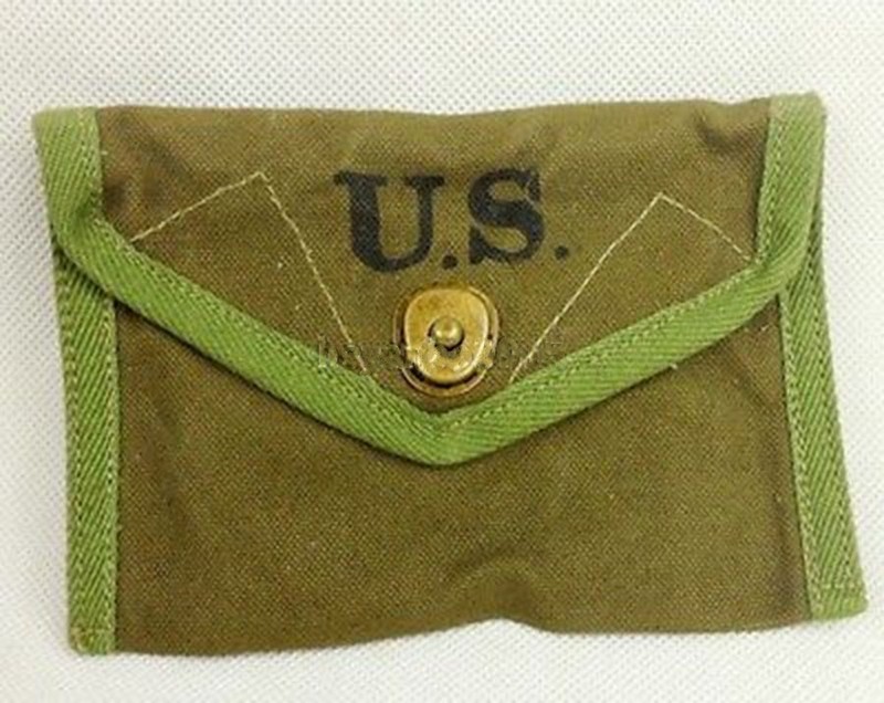 WWII WW2 US ARMY FIRST AID POUCH 1943 BAG FIRST-AID PACKET