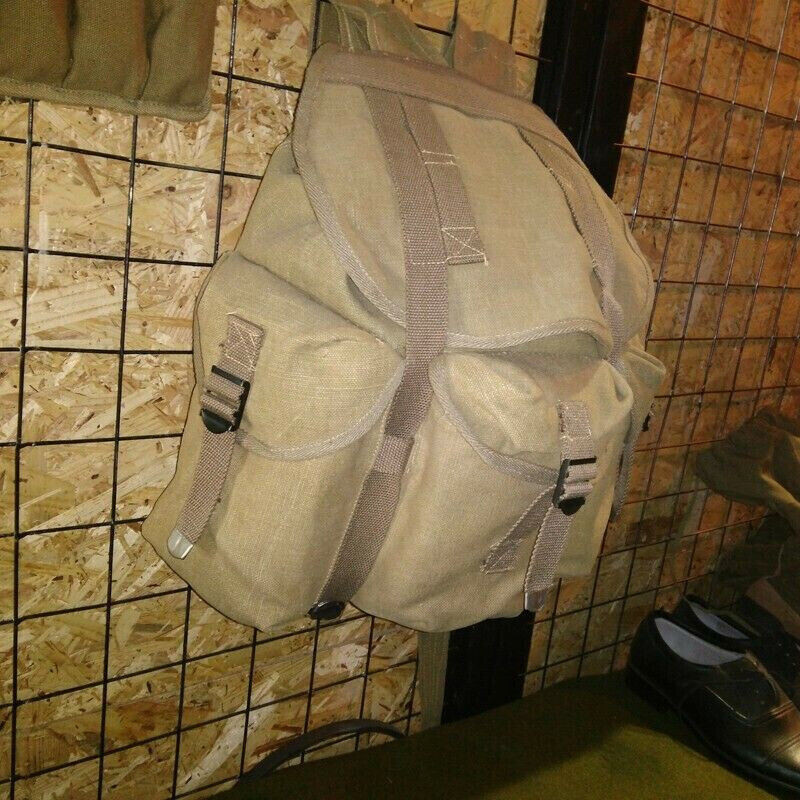 VIETNAM WAR US ARMY HAVERSACK CANVAS FIELD BAG ARMY BACKPACK LARGE KHAKI POUCH gallery
