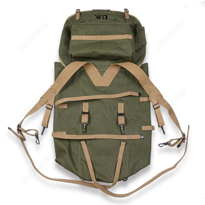 Replica WWII US M1943 Army Field Pack Backpack 10TH Mountain Bag Canvas Bag gallery