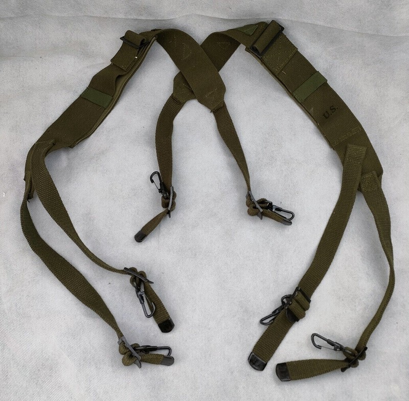 VIETNAM WAR KOREAN WAR US ARMY M1945 FIELD EQUIPMENT Suspenders Shoulder Straps