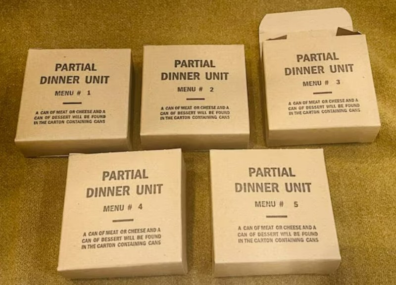 World War II Edible Rations - Partial Dinner Unit - Reproduction Box and Can gallery