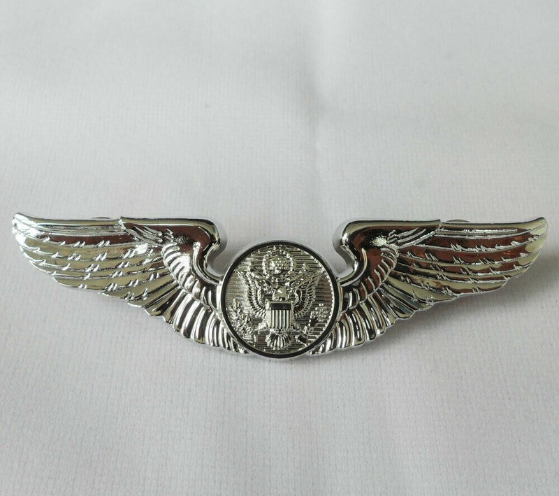 WWII WW2 U.S. Army Air Forces Aircrew Badge Pin Wings Sliver-US275 gallery