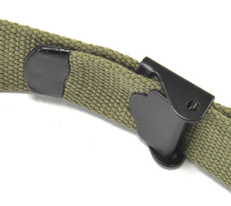 M1 GARAND CANVAS RIFLE SLING with Correct WW2 Hardware OD marked JT&L 1944 gallery